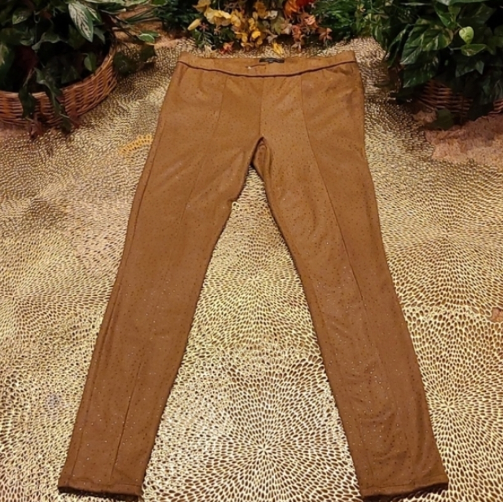 (2of2)EUC Level 99 Ultra Faux Suede /Leather Leggings Size: L